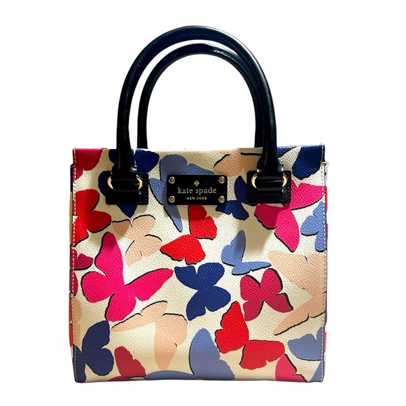 kate spade Handbags - Kate Spade Vibrant Colorful Butterfly Tote